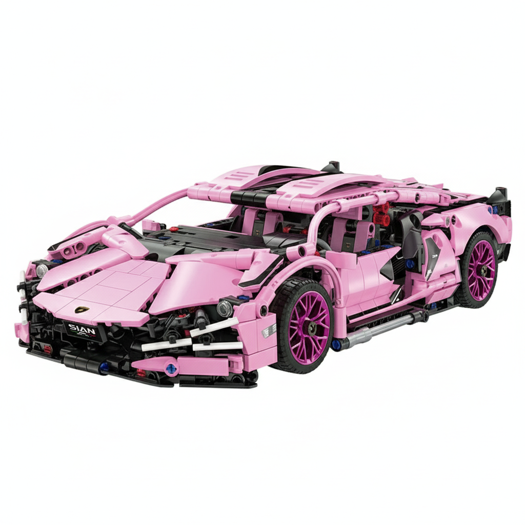 LuDi Race Car Set de Construcție - Neon Dream Racer 23692 - 1280 piese - 1:12